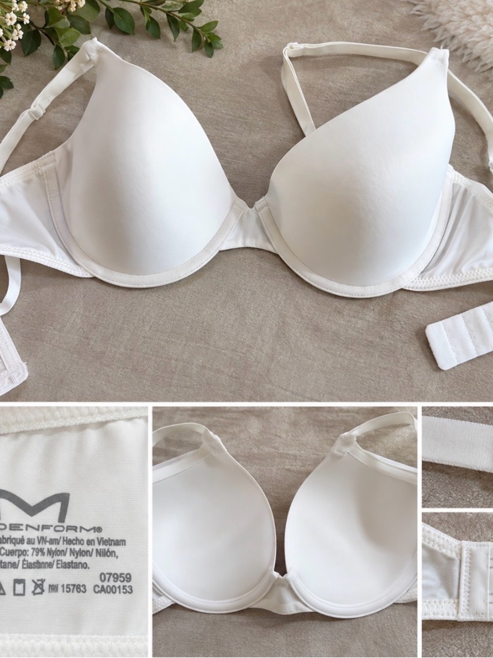 Maidenform White Smooth T-Shirt Bra - Seamless Light Support